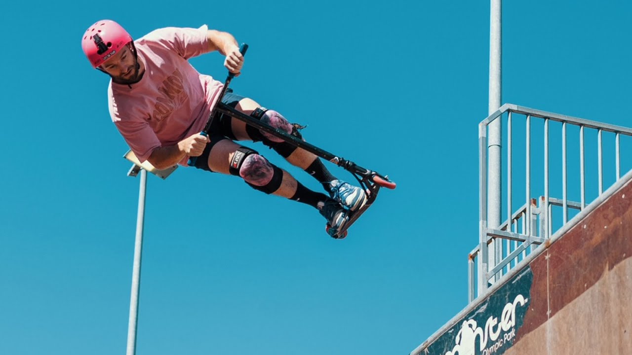 How to air over coping on scooter