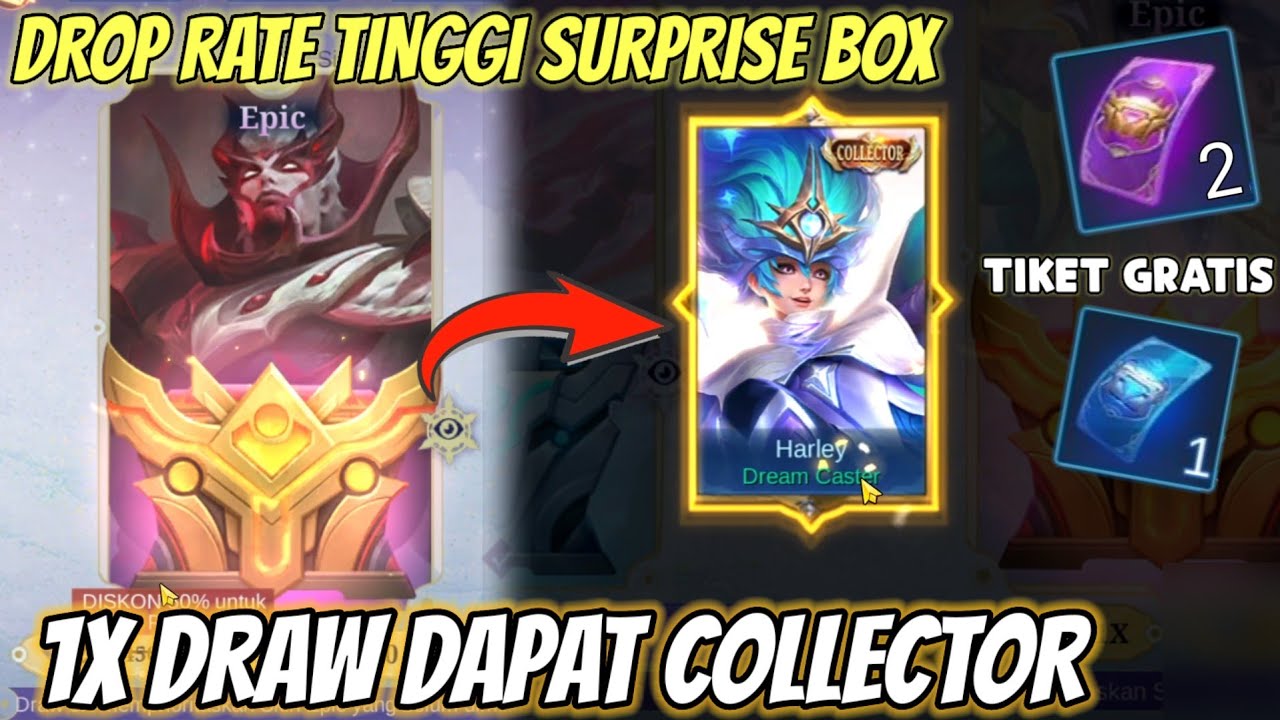 1X DRAW LANGSUNG DAPAT COLLECTOR ! SKIN GRATIS SURPRISE BOX 2024 DROP RATE TINGGI, BUG ?
