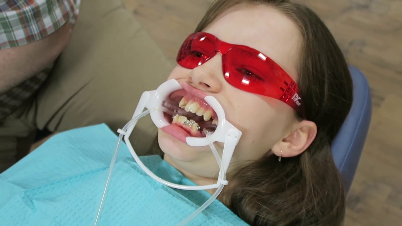 Girls get braces