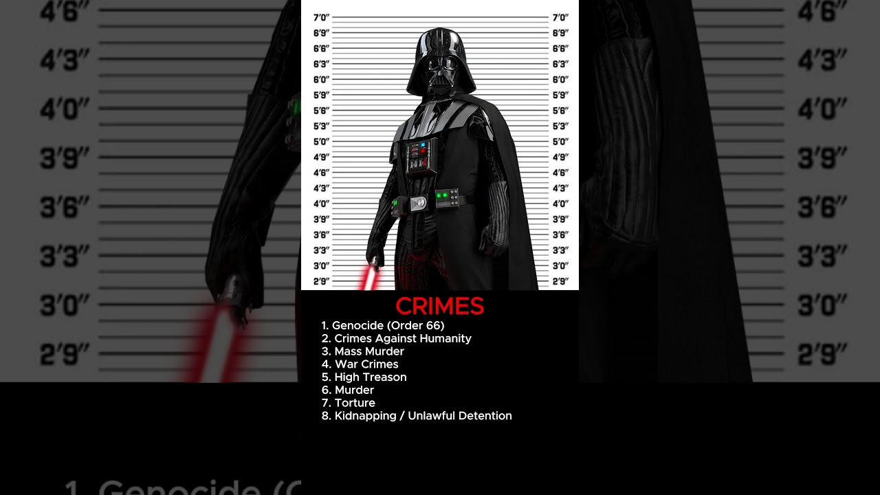 How Many Crimes Did Darth Vader Commit?