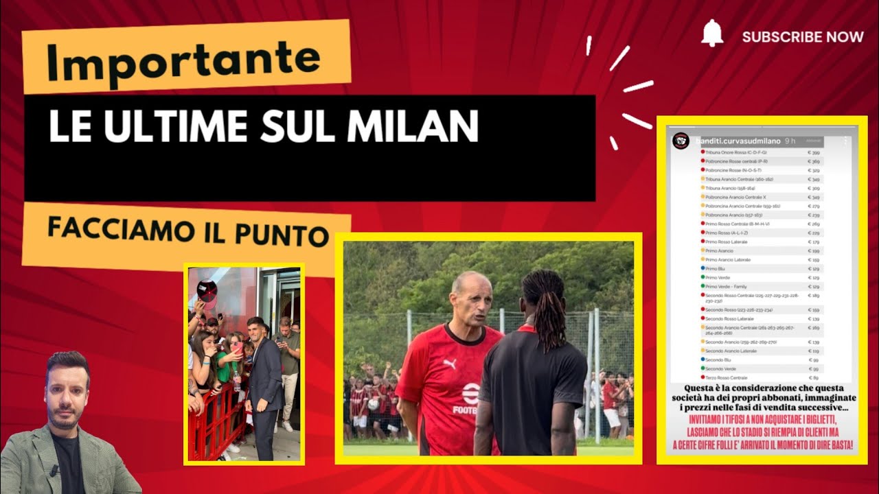 Cosa assurda: gente inbufalita. Leao-Pulisic interviene Allegri. C'e un dato davvero pesante