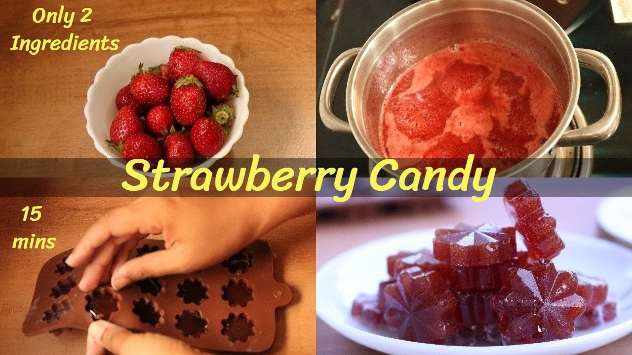 Strawberry Candy Recipe | 2 Ingredients Strawberry Candy | Candy without Cornstarch - DV Recipes