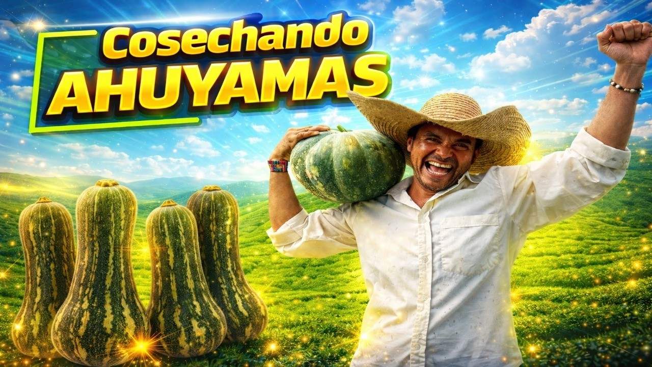 ¡Llegó la cosecha! Ahuyamas listas para recolectar 🎃