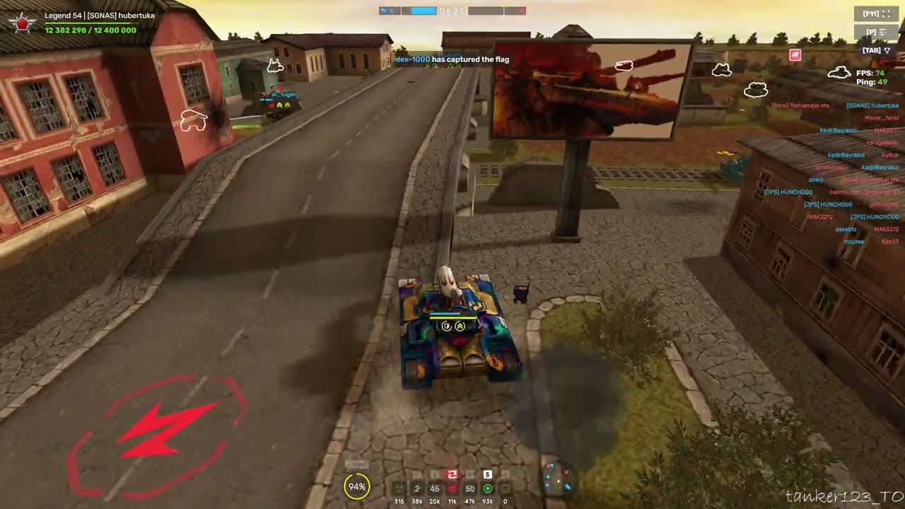 Tanki Online Ricochet XT Skin Super-Smart Minus-Field Augment and Viking XT Skin gameplay