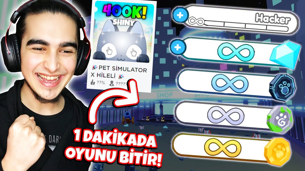 HİLELİ Pet Simulator ile OYUNU BİTİRDİM! 🤑😂