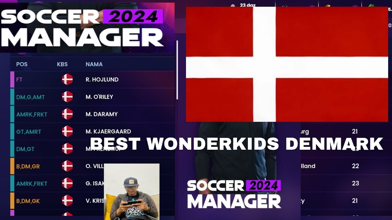 BEST WONDERKIDS DENMARK SM24! SOCCER MANAGER 2024!