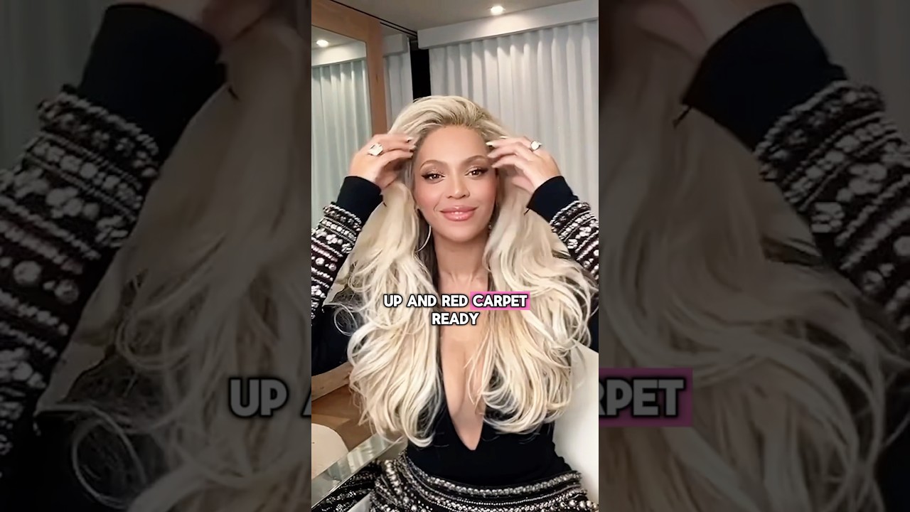 Beyonc&eacute; natural hair NOT SO straight at all 🫢
