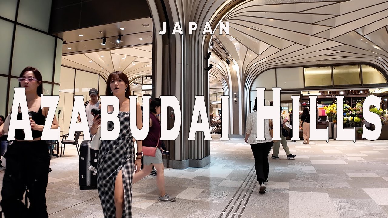 Azabudai Hills 4K Walking Tour (Tokyo Japan) - Tour with Captions & Immersive Sound.麻布台ヒルズ