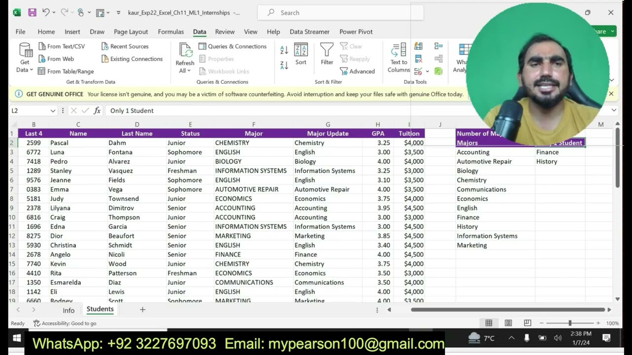 Exp25_excel_ch11_ml1_internships | #Exp22_excel_ch11_ml1_internships #ch11_ml1_internships