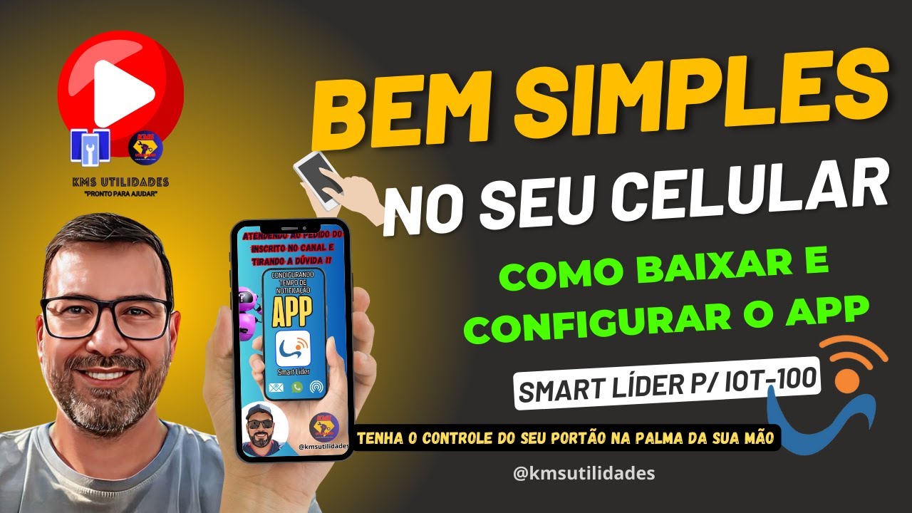 ✅Como baixar e configurar App SMART Líder, controle seu portão wi-fi para iOS e Android! #diy