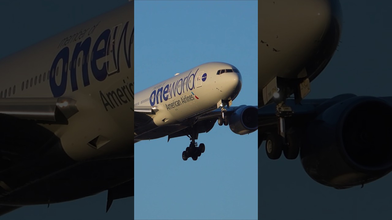 American Airlines Boeing 777 N796AN at London Heathrow Airport 