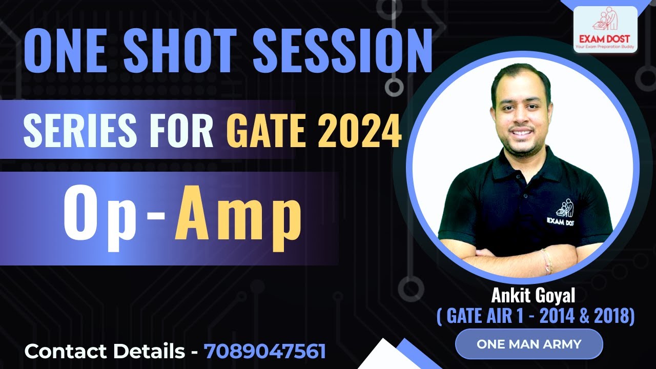 Opamp | Analog Electronics | One Shot Session Series | GATE 2024 | Ankit Goyal