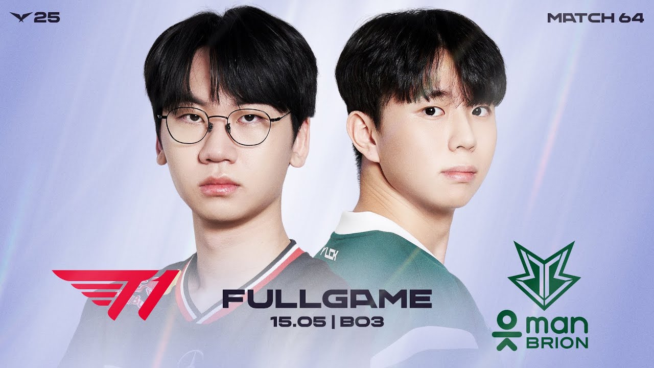 T1 vs BRO | Full Game 1, 2, 3 | Match 64 | LCK 2025