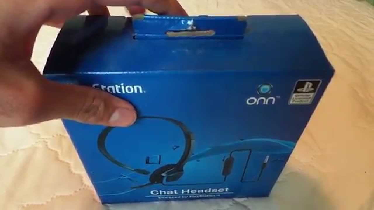 Unboxing PS4 ONN Chat Headset