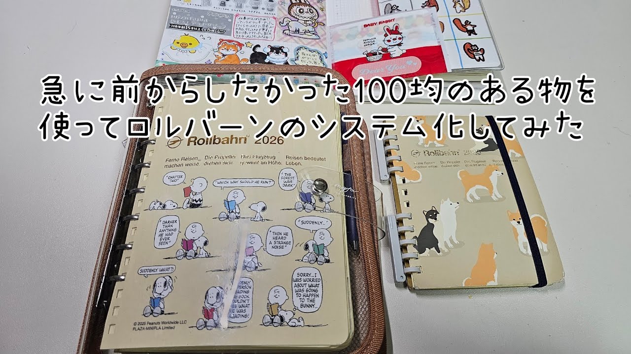 購入品記録してる途中で急に思い出してロルバーンのシステム化してみた😆パピノットリングより手に入りやすいから良いかも⁉️【声あり】#手帳 #ほぼ日カズン #作業動画 #asmr 