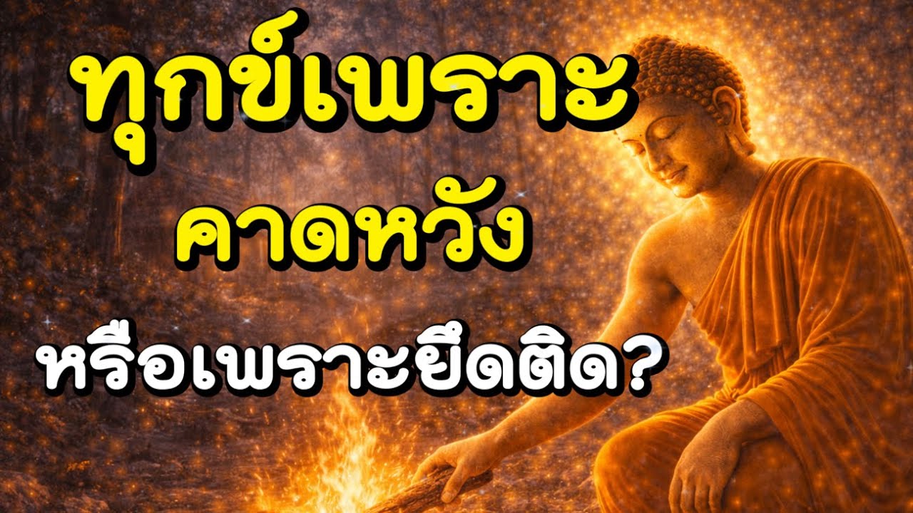 ทุกข์เพราะคาดหวัง หรือเพราะยึดติด? | ฟังธรรมก่อนนอน , ฟังธรรมสอนใจ | Ep.36
