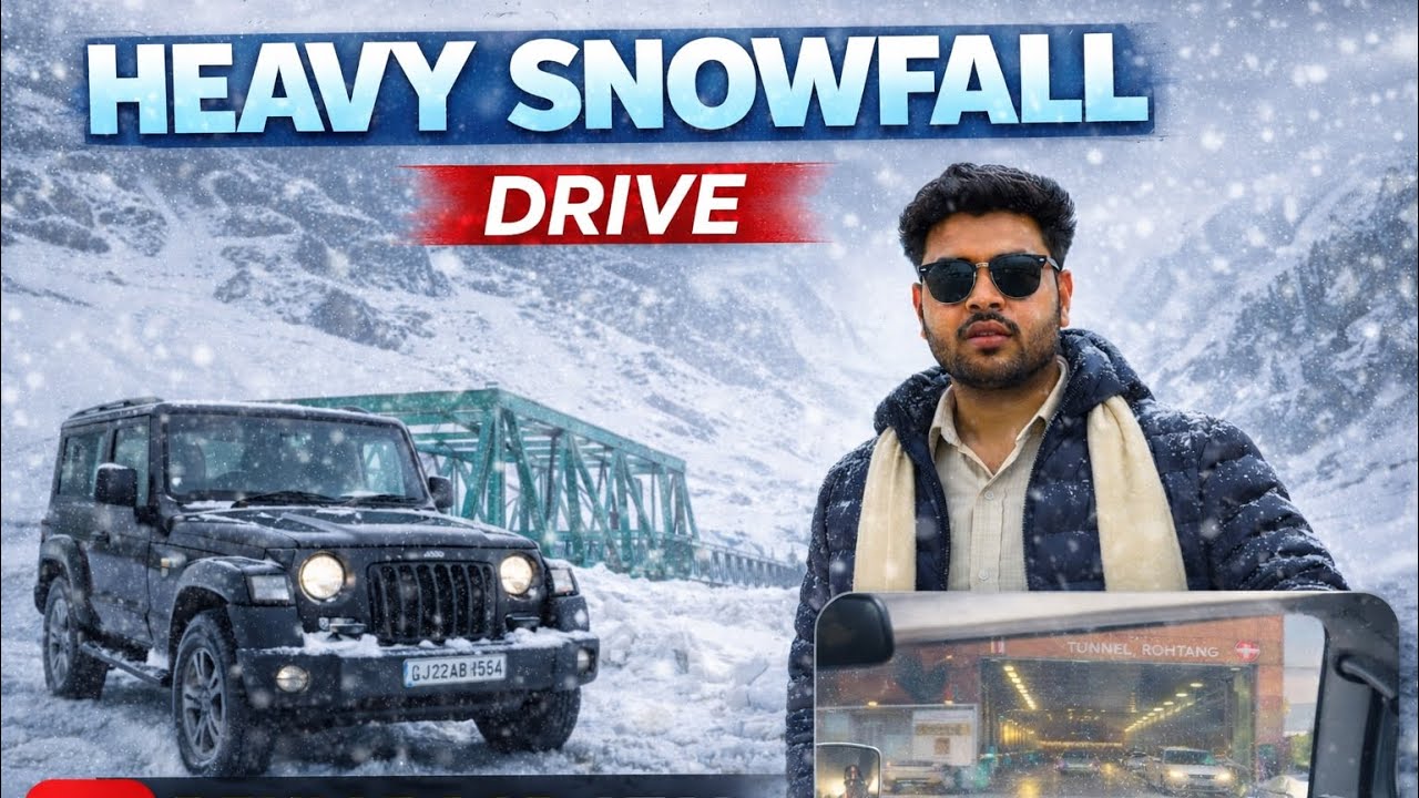 ll ITNI ZYADA SNOWFALL 😳ll FIRST TIME SNOW DRIVE 😳ll PEHLI BAAR ATAL TUNNEL 😍ll