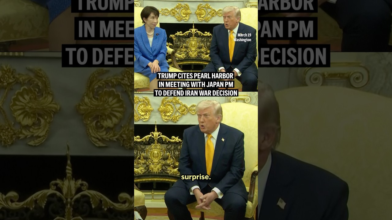 Trump cites Pearl Harbor in meeting with Japan PM to defend Iran war decision
