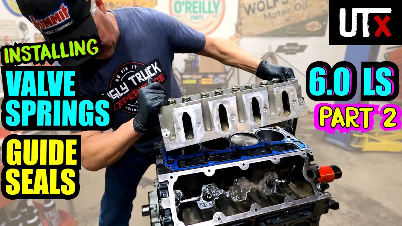 LONG BLOCK LOWDOWN - 6.0 LS Rebuild PART 2 - Rebuilding and Installing CYLINDER HEADS - UTX