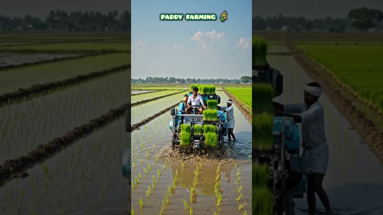 🚜 This Machine Is Changing Paddy Farming!  #farming #shorts