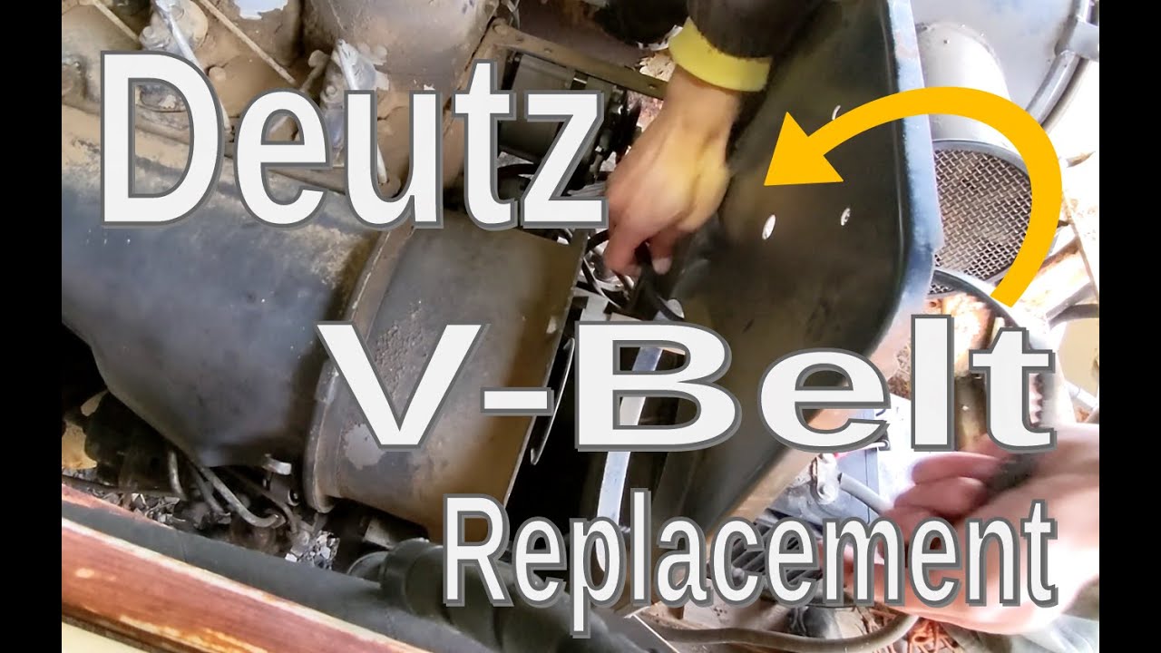Deutz Fahr D4506 Tractor &ndash; V-Belt REPLACEMENT - Alternator / Blower Fan