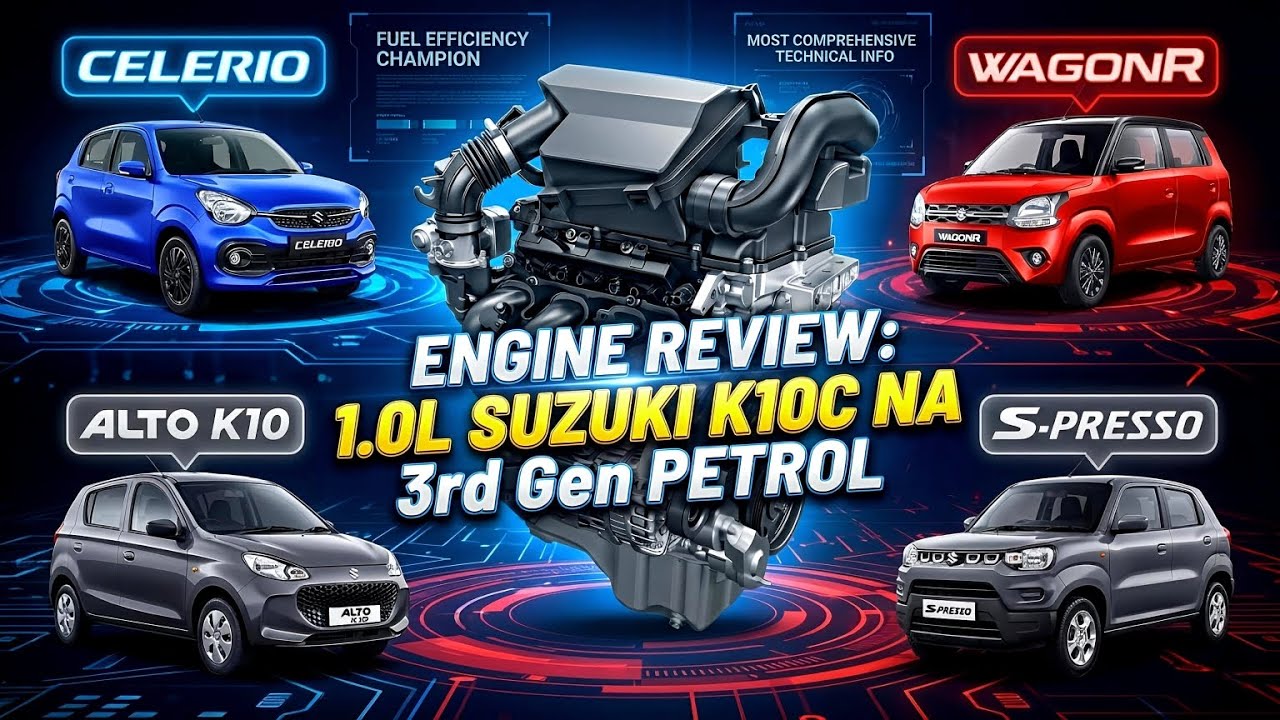 Maruti Suzuki 1.0 L K10C NA Engine | Most Critical comprehensive in-depth engine review 😊