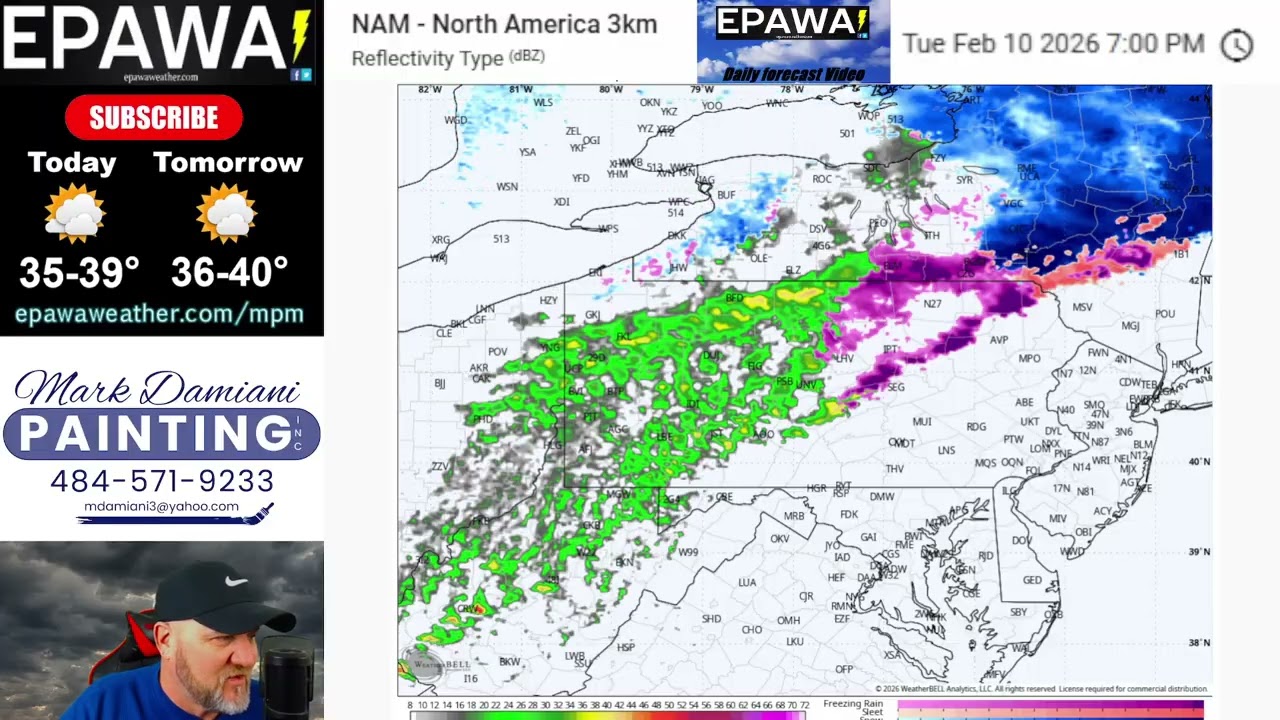 Tuesday February 10th, 2026 video forecast