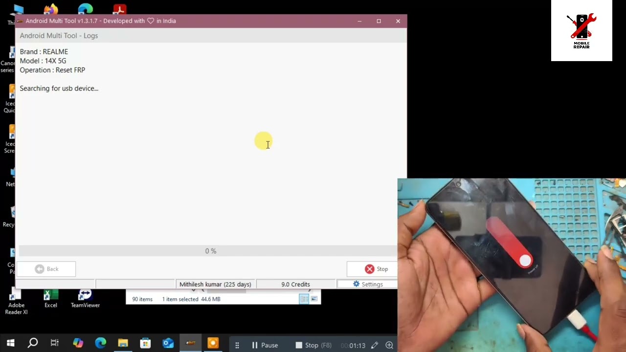 Realme 14x 5g mandal 3940 FRP bypass without pc Android 15 and with pc Best unlock 
