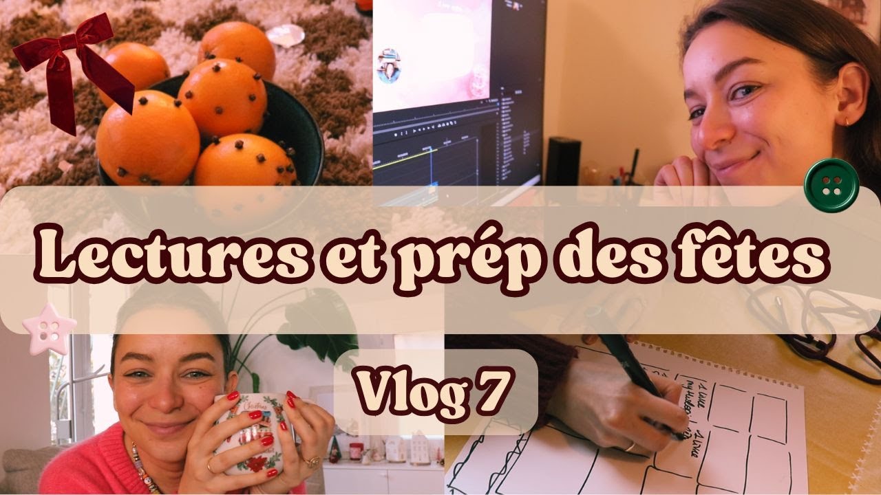 Vlog 7 | Lectures et préparation des fêtes | Cosy art vlog
