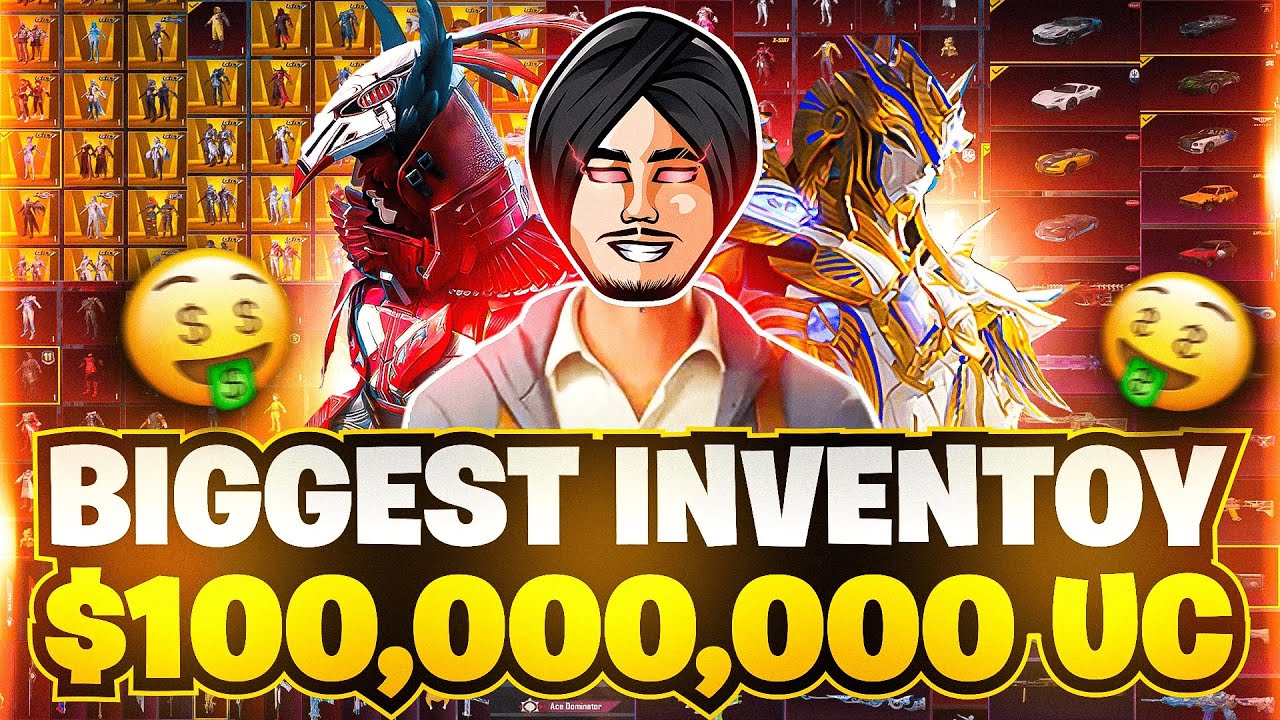 😱PUBG BIGGEST INVENTORY TOUR $10000000 UC AMAN GAMING