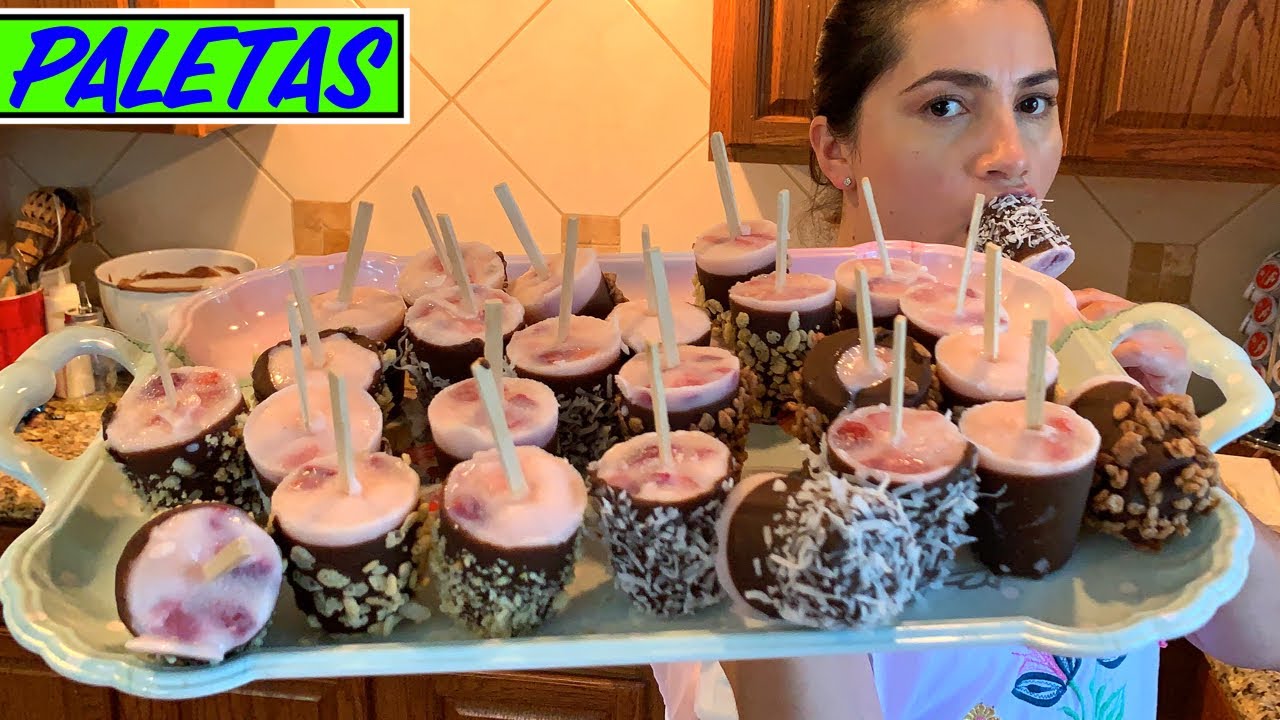 Paletas de yogurt