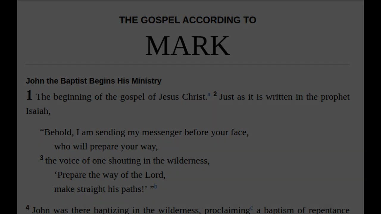 Day 46 (Feb 15): Exodus 17-18, Mark 1:1-28, Psalm 22:1-11