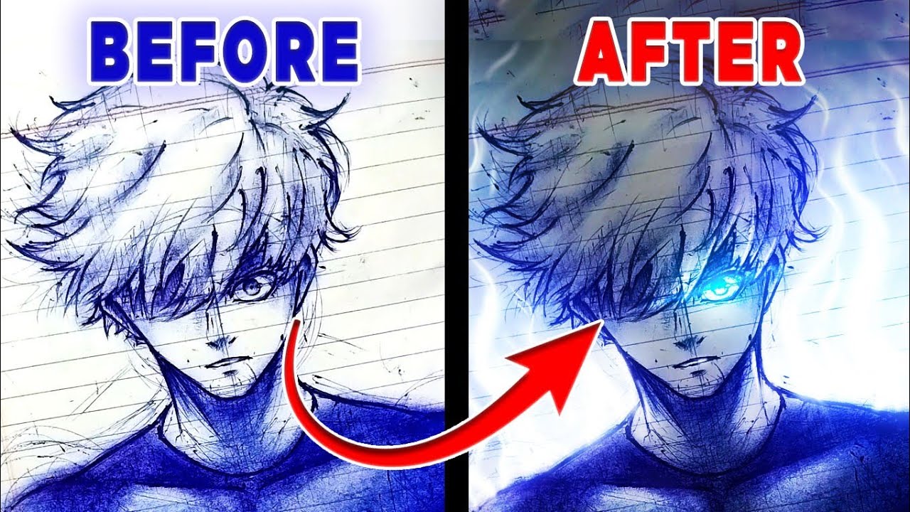 How I Draw Gojo from JJK Chapter 260 for My YouTube Shorts Like a PRO!