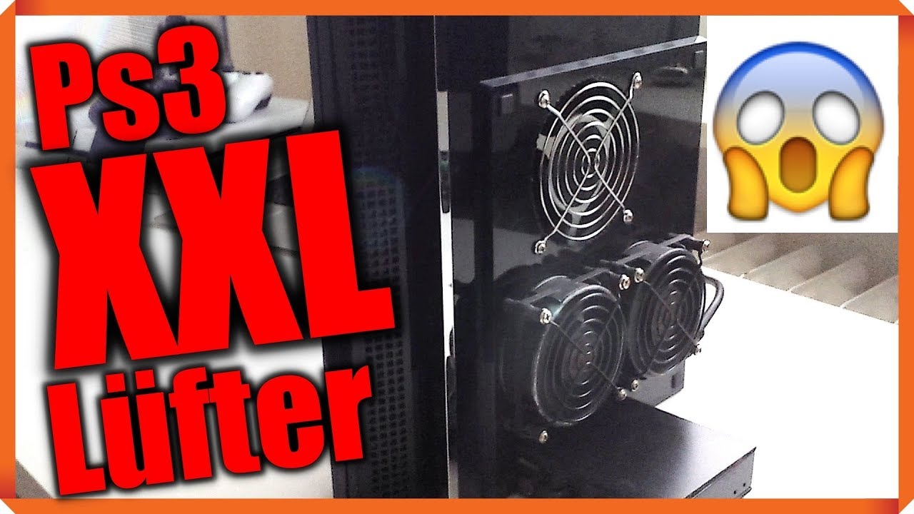 PS3 XXL L&uuml;fter + digitale Temperaturanzeige [ PlayStation 3 MOD Modding ]
