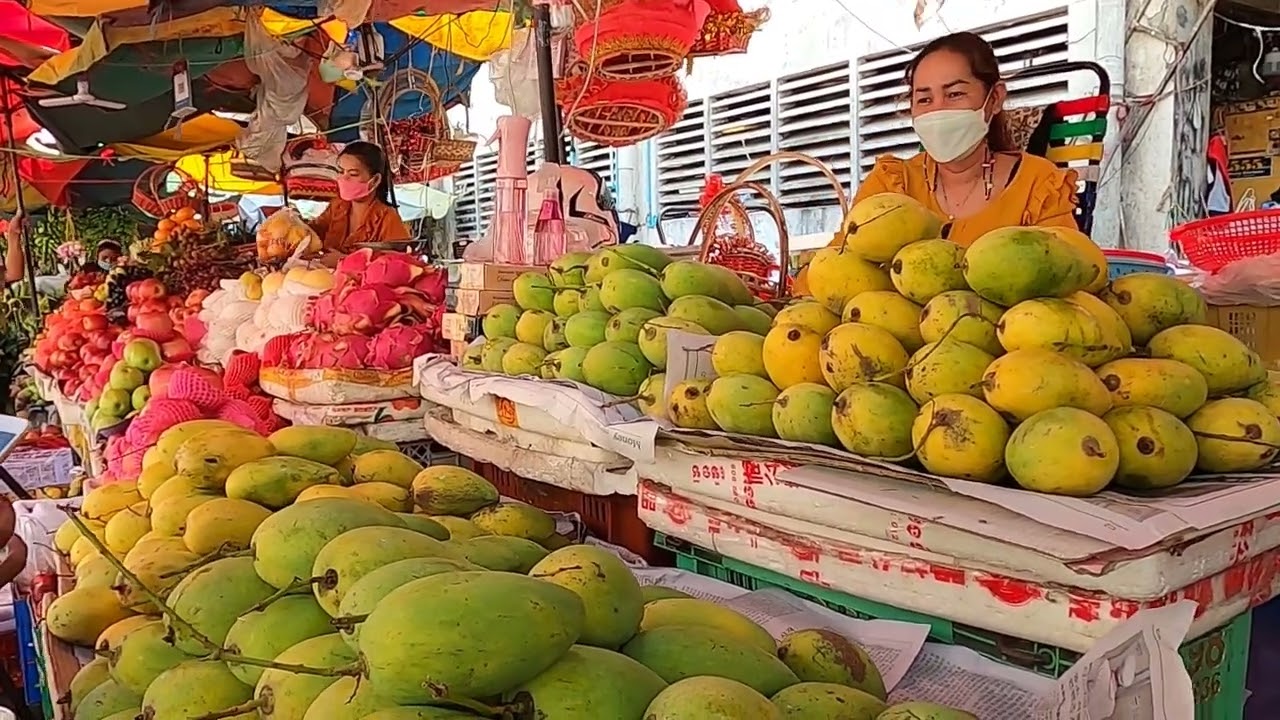Asian Market Tour at Fruits and Foods Stores in Phnom Penh