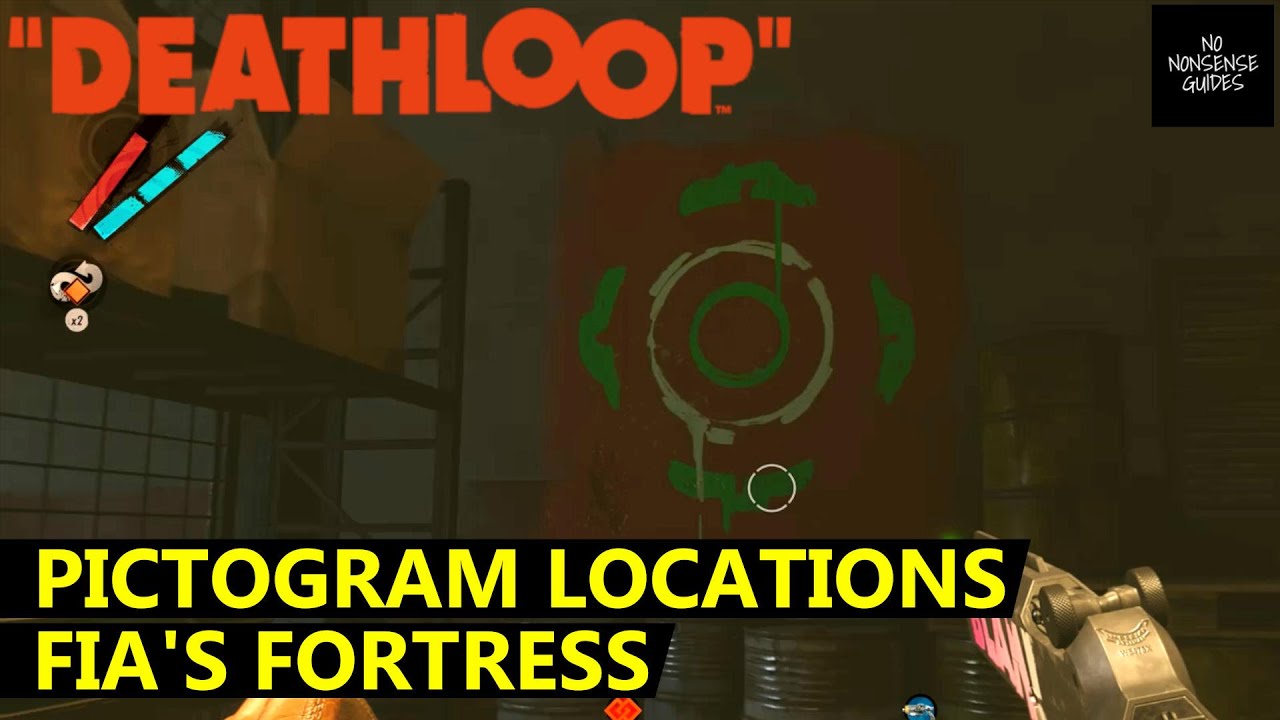 Deathloop Pictogram Locations at Fia's Fortress - Afternoon Delight - Fristad Rock