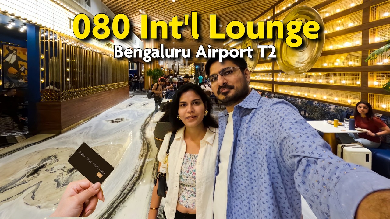 Inside the 080 International Lounge at Bengaluru Airport Terminal 2 ✈️ | Complete Experience