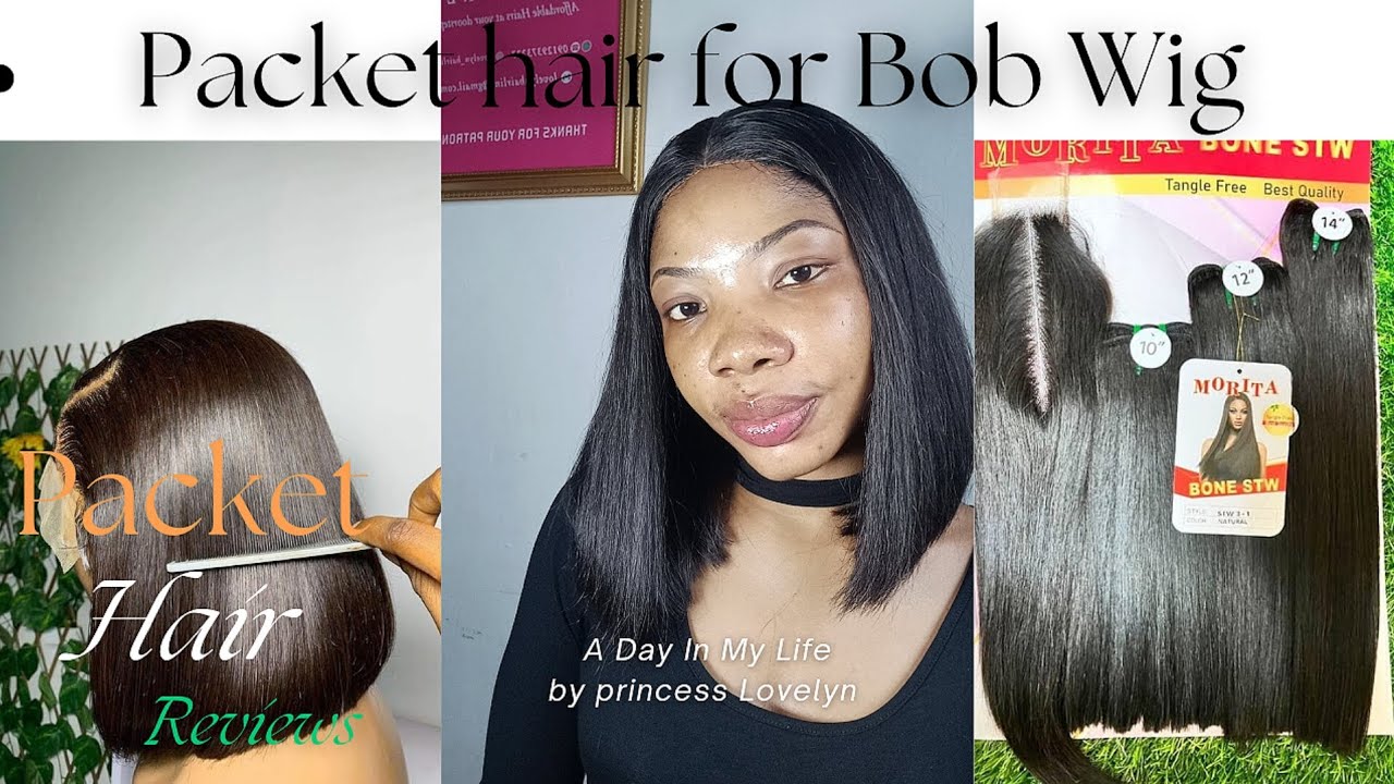 Affordable Packet Hair For Bob Wig Review #bobwig #hairbusinesstips