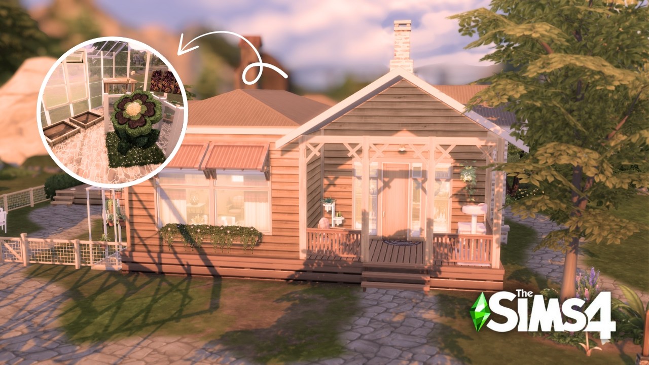 Tiny Cottage of a Butterfly Specialist 🦋🏡🌸  | Gibbi Point | The Sims 4 ASMR Speed Build