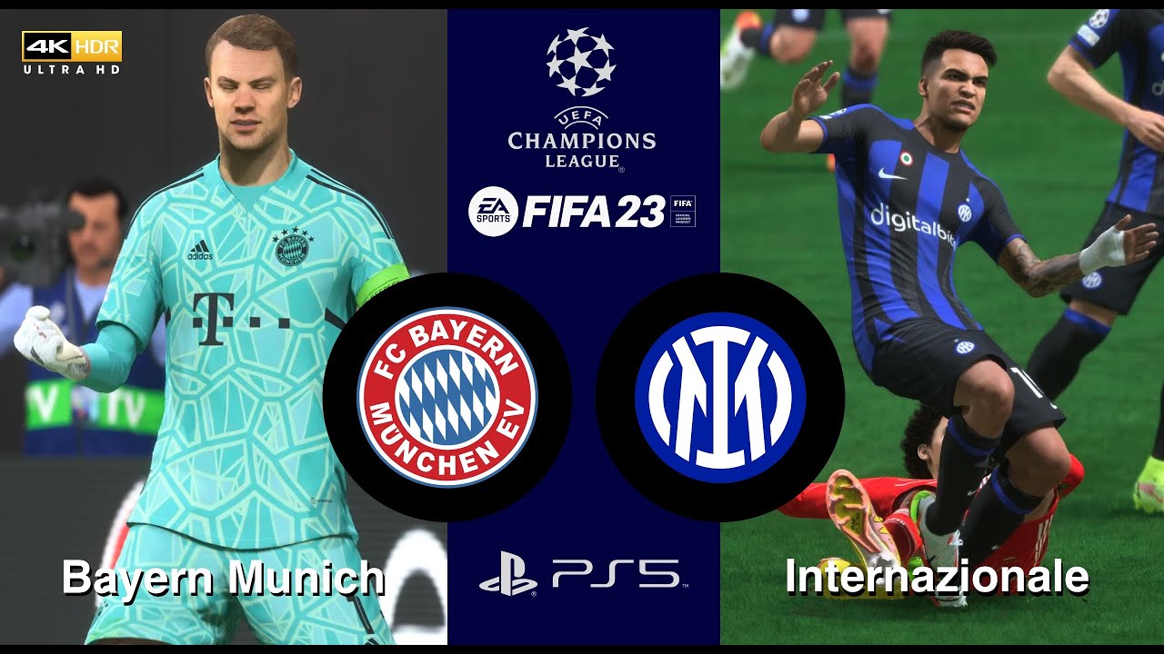 FIFA 23 | PS5 | Bayern Munich vs Internazionale | UEFA Champions League 1 NOV 22 |  Realistic 4KUHD