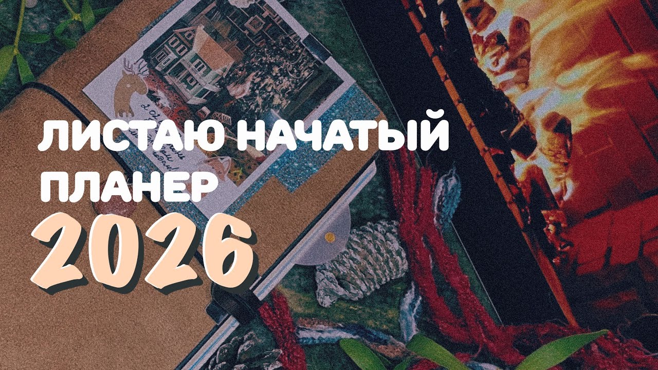 Планер на 2026 год | Листаю начатый ежедневник | Видеодневник