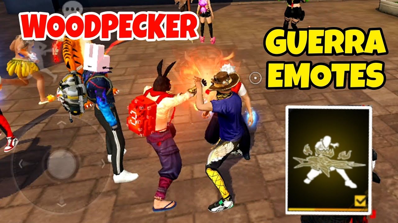 GUERRA DE EMOTES CON NUEVA WOODPECKER EVOLUTIVA TOXICOS ME RECHAZAN Y LOS HUMILLO EN ENTRENAMIENTO