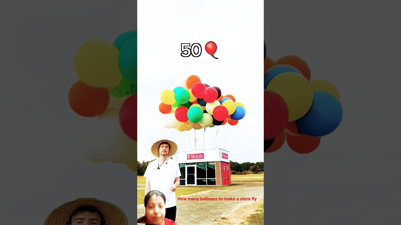 How many balloons to make a store fly #funny #challenge #funthings #sillyness #hangingaround #viral