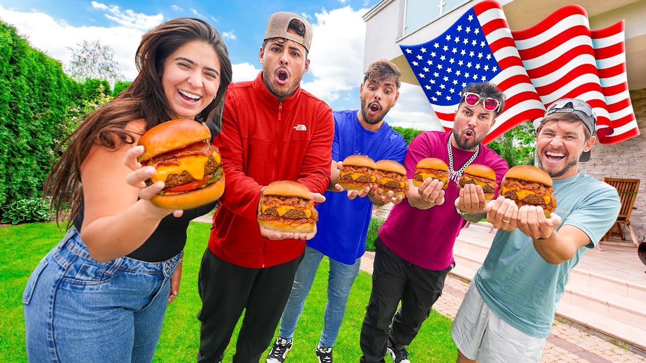 FIZ O MELHOR LANCHE PRA TODOS MEUS AMIGOS NOS EUA