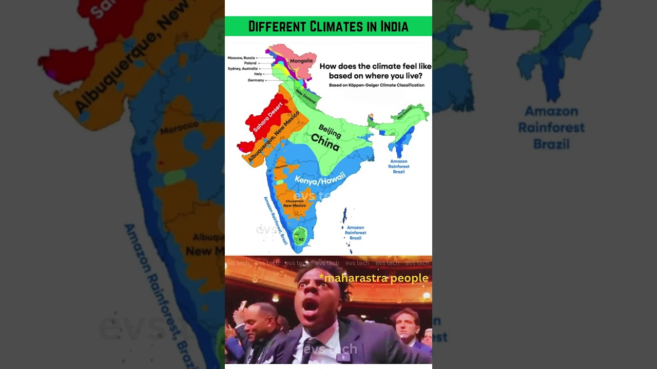 Indian States vs Countries Climate Comparison 2025 ❄️☀️