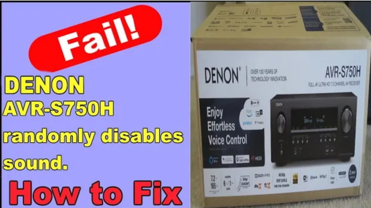 Denon S750H no sound fail Review same as s650h