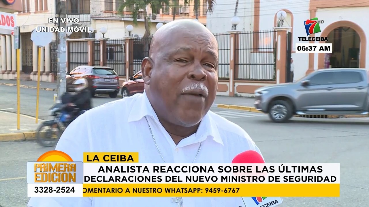 Analista Ceibeño reacciona sobre las últimas declaraciones del nuevo ministro de seguridad