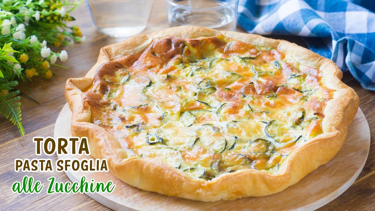 Torta di Pasta Sfoglia con Zucchine - Ricetta Facile Torta Salata - 55Winston55