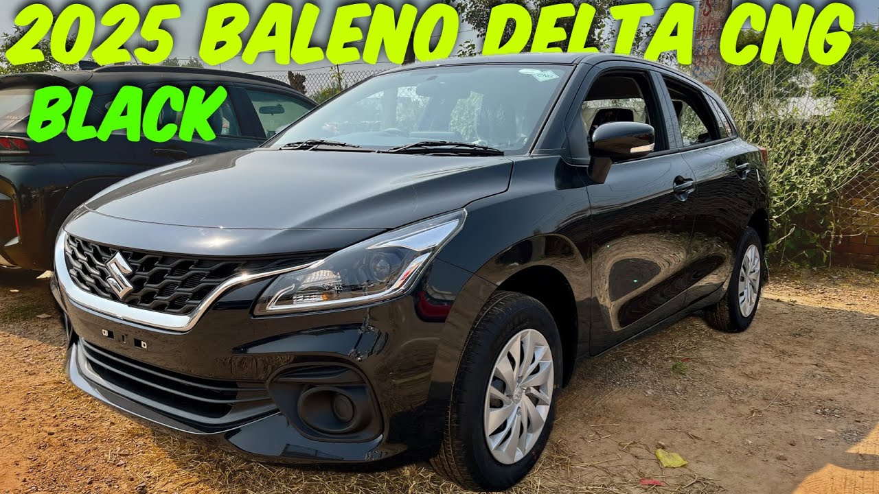 2025 New Baleno Delta CNG Black . New GST 2.0. Maruti Suzuki Baleno CNG Black 
