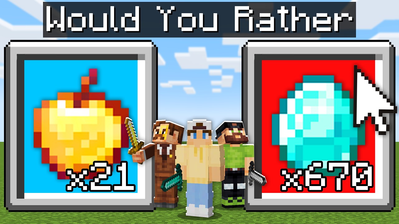 The Funniest Minecraft Would You Rather Battle EVER!
